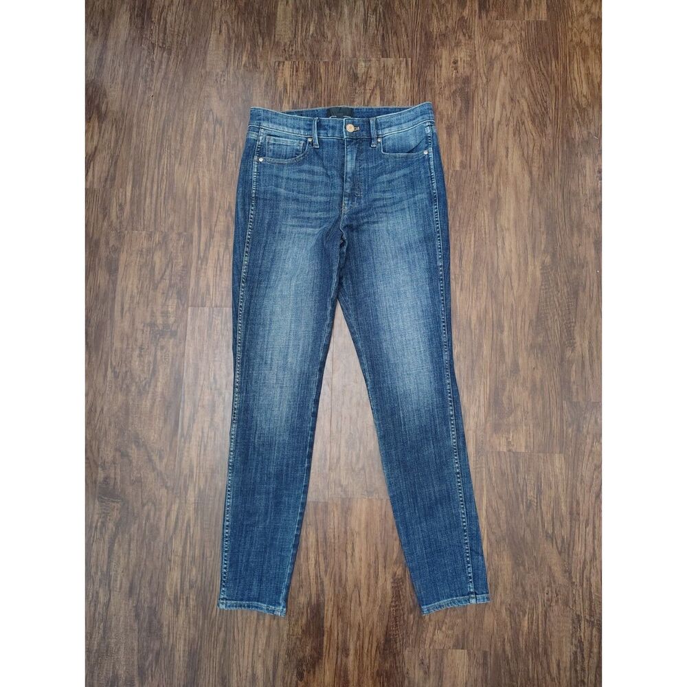 WHBM Extra High Rise Skinny Jeans Women’s Size 8 Stretch Dark Wash Denim - Picture 2 of 6
